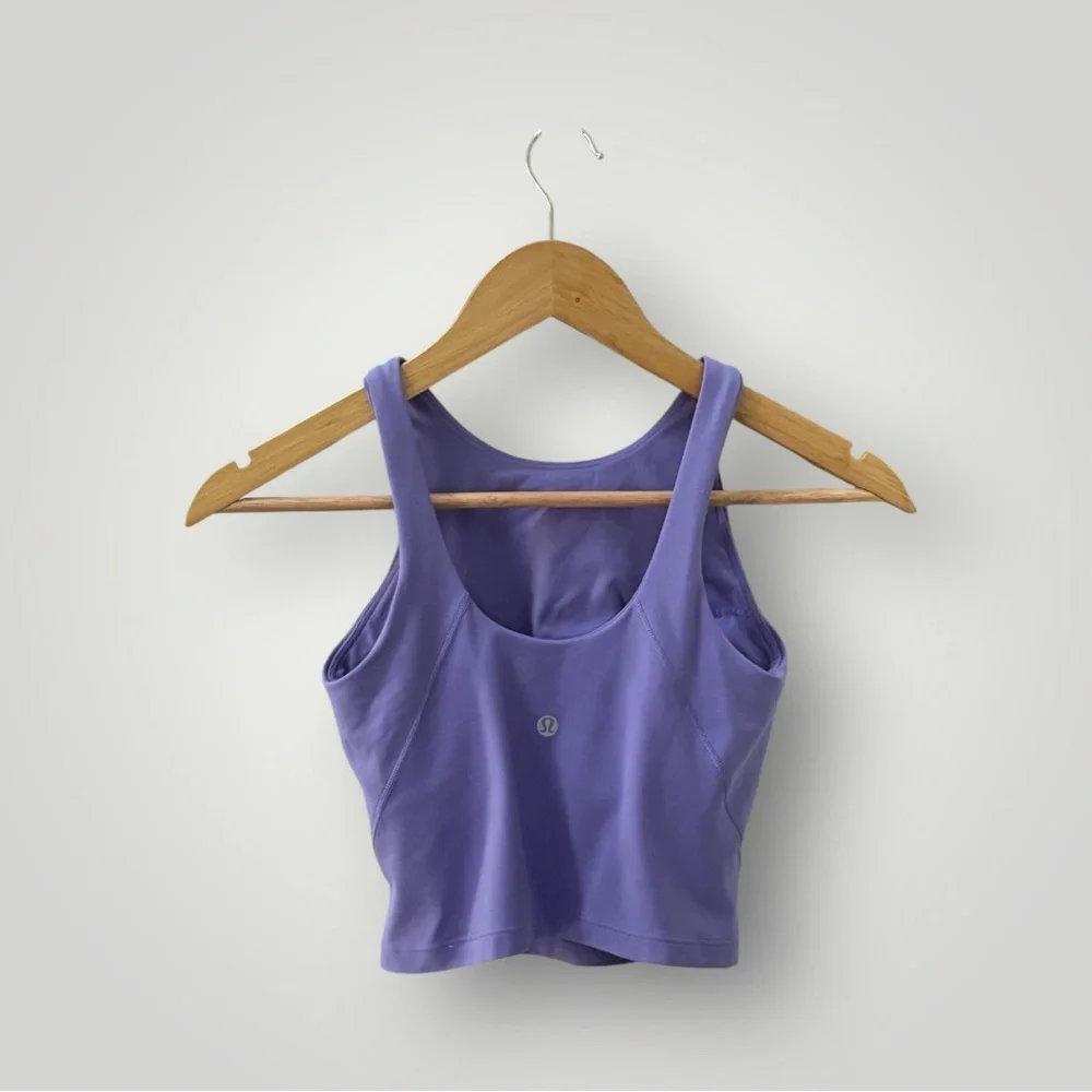 Lululemon Women’s Purple Cropped Tank Top Sports Bra! Size 2! - Picture 6 of 6